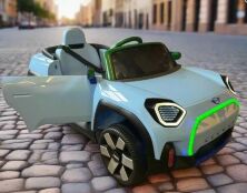Дитячий електромобіль машина Mini Aceman JE1688EBLR-4(24V) з музикою блакитний