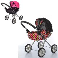 Коляска для ляльки 9325A Лялькова зимова коляска-люлька з матрасиком 2 види