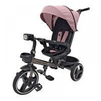 Триколісний велосипед-коляска TURBOTRIKE MT 1002-6 поворотне сидіння, сумка, складане кермо, рожевий