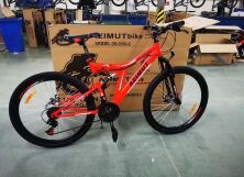 Велосипед спортивний гірський Crosser Solo колеса 29 дюймів рама алюміній сіро-блакитний