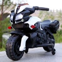 Дитячий електро-мотоцикл M 3832EL-1 Електромобіль, шкіряне сидіння, білий