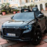 Дитячий одномісний ліцензійний електромобіль Машина Bambi M 4569EBLR-2 Audi на EVA колесах / чорний