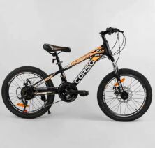 Спортивний дитячий велосипед Corso 98627 колеса 20 дюймів / 21 швидкість / помаранчевий