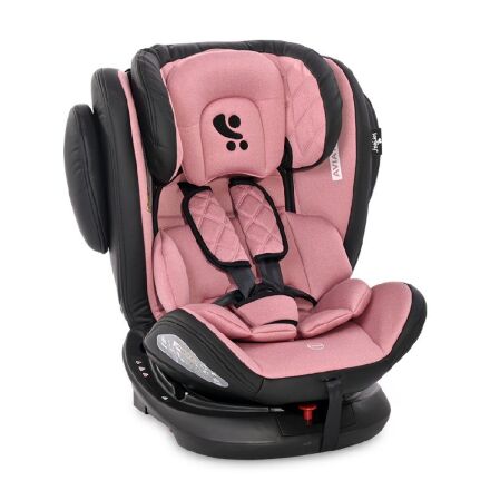 Автокрісло-ребордер дитяче Aviator Isofix 0-36 кг Rose рожеве