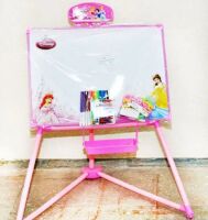 Дитячий пластиковий мольберт KT 007 "Принцеси Діснея" двостороння дошка / з аксесуарами