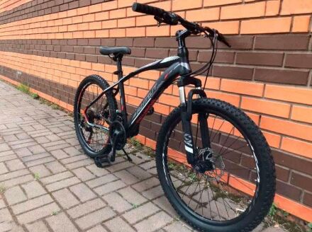 Велосипед гірський Azimut "NEVADA" GFRD 27.5" SHIMANO рама 17" чорно-зелений