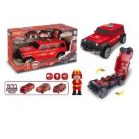 Ігровий набір МАШИНА-гараж 660 А-256 Джип зі світловими та звуковими ефектами + 3 машинки спеціалізації
