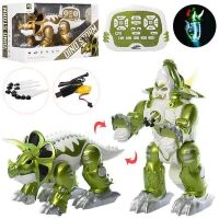 Інтерактивна іграшка Динозавр трансформер KD-8828AB музика світло стріляє на радіоуправлінні