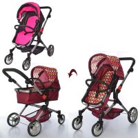 Коляска для ляльок трансформер металева Melogo 9633 два кольори