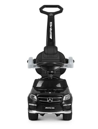 Дитяча машинка каталка толокар Bambi M 3186 L-4 Mercedes з батьківською ручкою синій