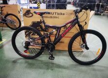 Гірський спортивний двопідвісний велосипед AZIMUT Blackmount 26 дюймів GFRD / SHIMANO / червоний