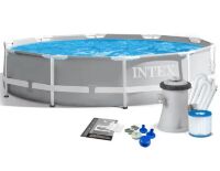 Тент для каркасного басейну Bestway 58037 діаметр 366 см темно-синій