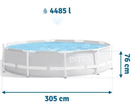 Тент для каркасного басейну Bestway 58037 діаметр 366 см темно-синій