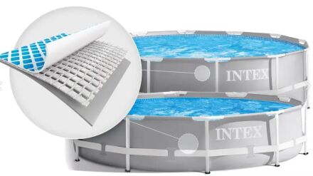 Тент для каркасного басейну Bestway 58037 діаметр 366 см темно-синій