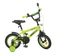 Дитячий двоколісний сталевий велосипед колеса 12 дюймів Profi Y1271 Dino Салатовий**