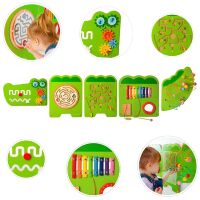 Дерев'яна іграшка-бизиборд Bambi MD 2003 Крокодил