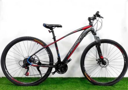 Велосипед гірський Azimut "NEVADA" GFRD 27.5" SHIMANO рама 17" чорно-червоний