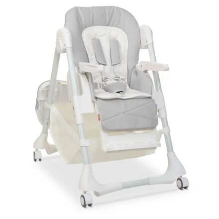 Стільчик для годування BAMBI M 3822 Gray екокожа сірий **