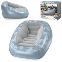 Надувне крісло велюрове Bestway 75096 з ремонтним комплектом**