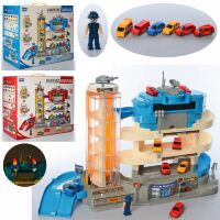 Чотирирівнева Паркування Гараж Паркінг для машинок E7004-04 з ліфтом. Музичні і Світлові ефекти / 2 види