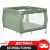 Дитячий ігровий квадратний Манеж CARRELLO Grande CRL-11504/1 Mint Green з твердим дном / зелений