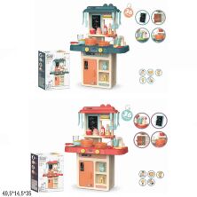 Дитячий ігровий набір Кухня LIMO TOY 889-169/170 з посудом / тече вода / є світлові та звукові ефекти
