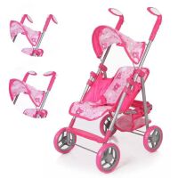 Дитяча коляска для ляльок Melogo" (9351 A) прогулянкова з кошиком