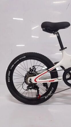 Гірський спортивний Магнезієвий велосипед Dyna M-1 колеса 20 дюймів / 7 швидкостей / Shimano / білий