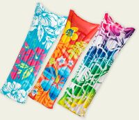 Надувний матрац для плавання INTEX 59720 з підголовником 3 кольори