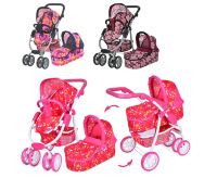 Прогулянкова Коляска для ляльок і люлька металева Melogo 9662M **