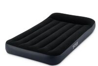 Велюровий надувний матрац ліжко Intex 64141 Pillow Rest Classic Bed з підголовником / клапан 3 в 1**