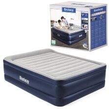 Велюрова надувна ліжко матрац Bestway 67690 з вбудованим електронасосом**