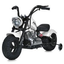 Дитячий електро-мотоцикл M 6016AL-1(36V) Harley-Davidson зі шкіряним сидінням білий