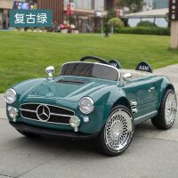 Дитячий одномісний електромобіль машина M 6040EBLRS-5 Mercedes шкіряне сидіння зелений автофарбування