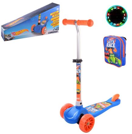 Оригінальний триколісний самокат "Hot Wheels" із зображенням Хот Вілс