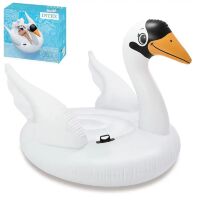 Надувний пліт Матрац для плавання з ручками INTEX 56287 "Лебідь" Пляжний шезлонг 183-23 см