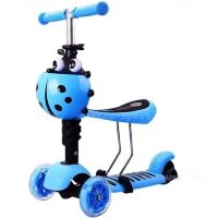 Дитяче м'яке крісло-диван-трансформер 3в1 для дівчинки плюшеве персикове