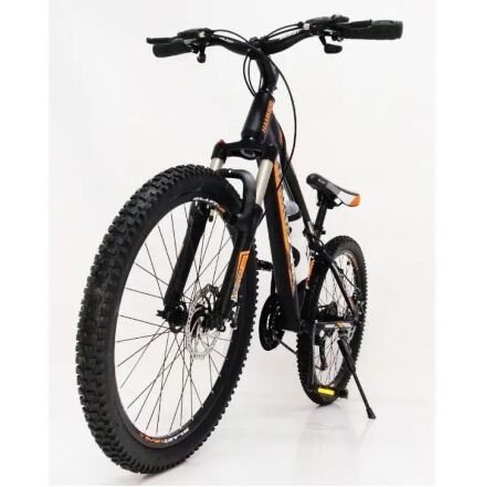 Підлітковий велосипед колеса 24 дюймів S300 Blast-New Чорно-Помаранчевий