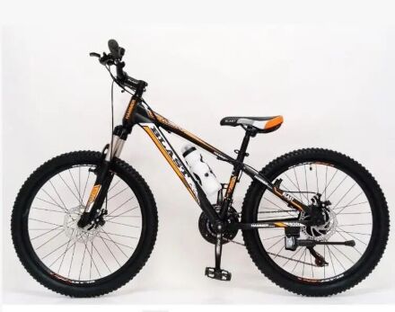 Підлітковий велосипед колеса 24 дюймів S300 Blast-New Чорно-Помаранчевий