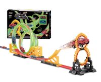 Дитячий автомобільний трек D663-403 світиться у темряві.