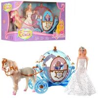 Карета для ляльок 28911B з конем і лялькою