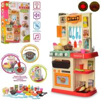 Дитячий ігровий набір інтерактивна Кухня велика LIMO TOY 922-115 плита духовка мийка посуд світло **