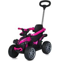 Дитяча каталка-толокар із мотором 3в1 M 5782EBL-9 Електромобіль квадроцикл з батьківською ручкою, фіолетовий