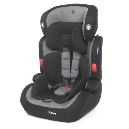 Автокрісло дитяче EL CAMINO JUNIOR ME 1008 Royal Gray група 1+2+3 з бустером чорно-сіре**