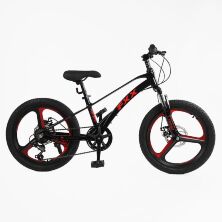 Дитячий спортивний магнієвий велосипед 20 дюймів Corso "FХХ" MG-20156 Shimano 7 швидкостей