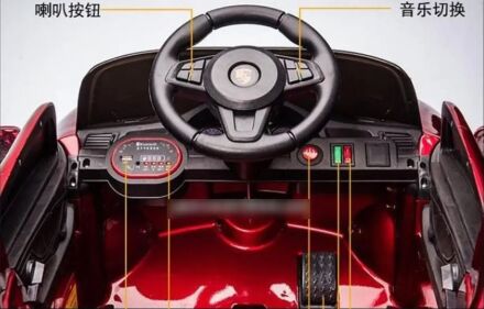 Дитячий одномісний електромобіль Легкова машина Спорткар Porsche T-7660 на EVA колесах білий