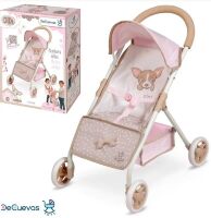 Коляска-тростина прогулянкова для ляльки DeCuevas 90543 Лялькова для дівчинки (ручка 55см). Серія DIDI / Рожева**