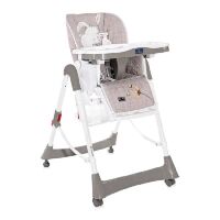 Стільчик для годування Lorelli (Bertoni) Gusto Satin Pink Hug Рожевий "Ведмедики". Дитячий стілець для годування