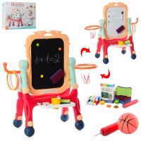 Дитячий мольберт Пластиковий з баскетбольним кільцем WQ811-AB двостороння дошка з аксесуарами U**