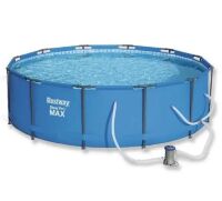 Каркасний круглий басейн з картриджних фільтр-насосом Bestway 56984 розмір 305 х 100см / Обсяг 6148л Каркасний круглий басейн з картриджних фільтр-насосом Bestway 56984 розмір 305 х 100см / Обсяг 6148л